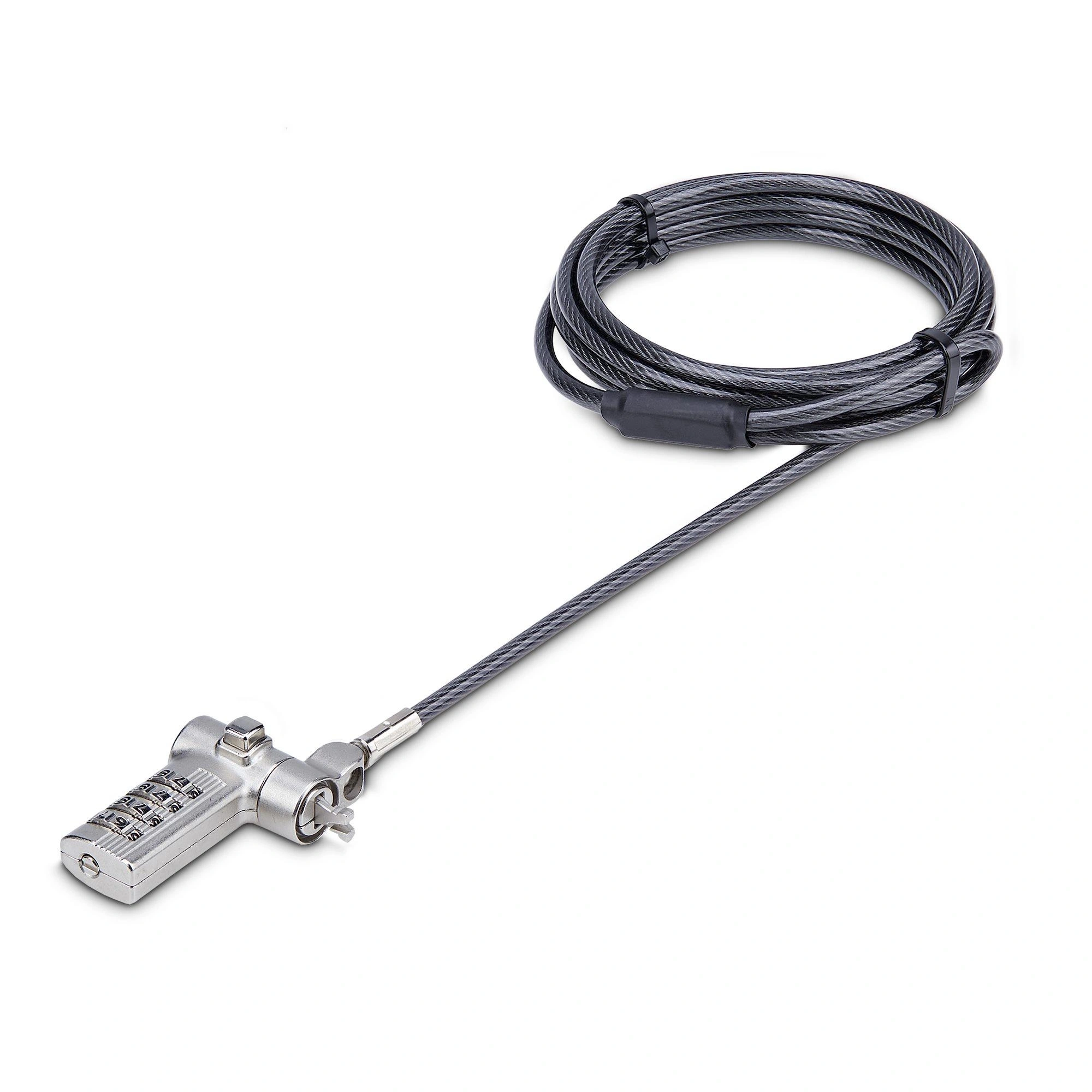 StarTech.com Cable Antirrobo Universal de Portátil de 2m - Candado de Seguridad para Portátil - Serializado - con Clave de Combinación - Compatib