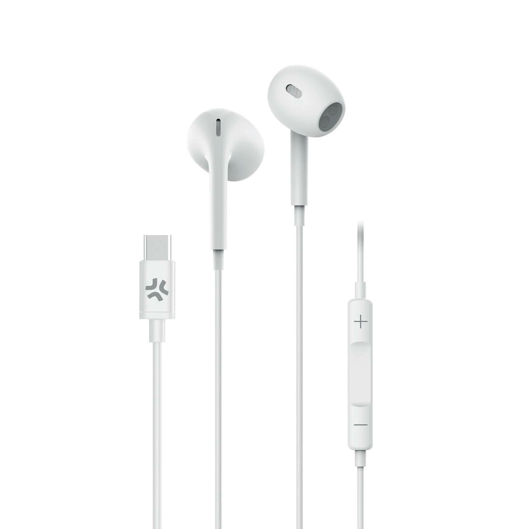 Celly UP1300TYPECWH auricular y casco Auriculares Alámbrico Dentro de oído Llamadas/Música USB Tipo C Blanco