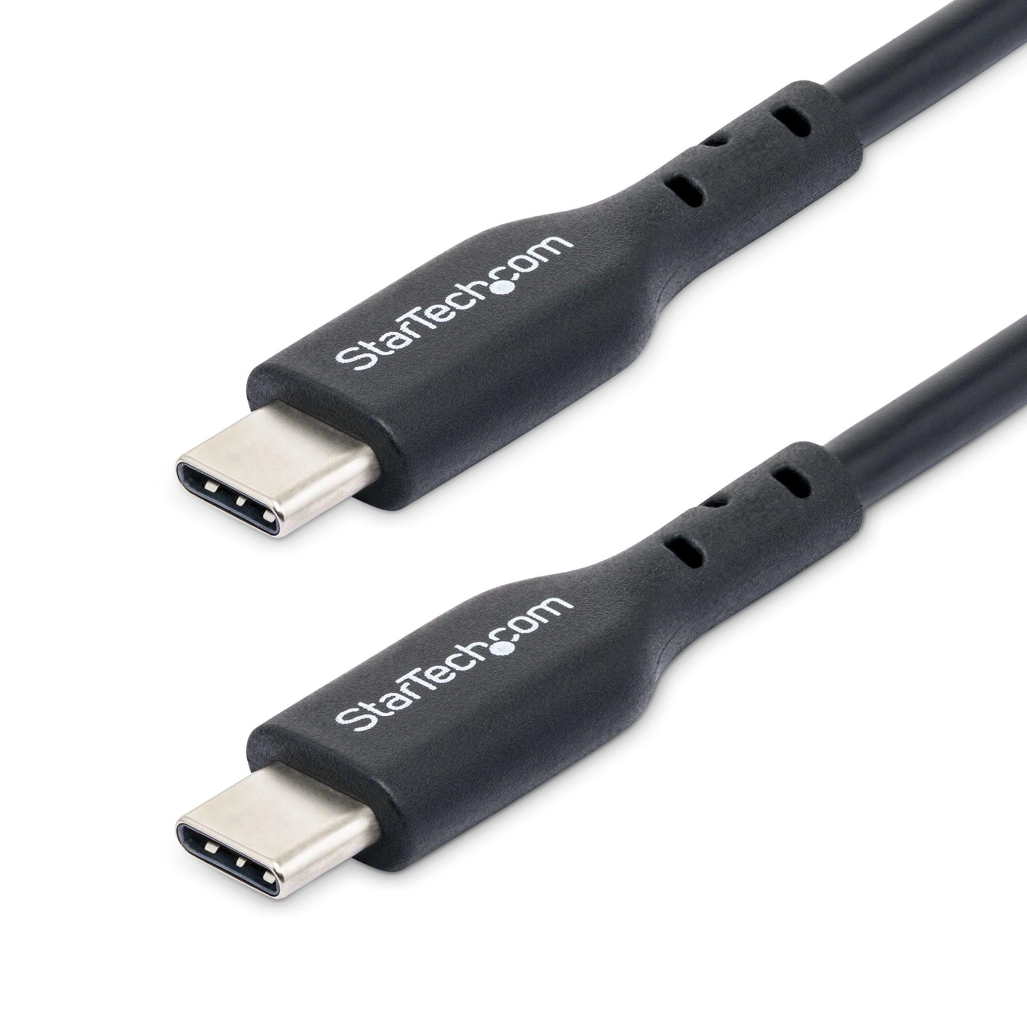StarTech.com Cable de Carga USB-C de 2m - Cable USB Tipo C - Cable de Carga para Ordenador Portátil USB Tipo C USB 2.0 - PD de 60W 3A - Cubierta