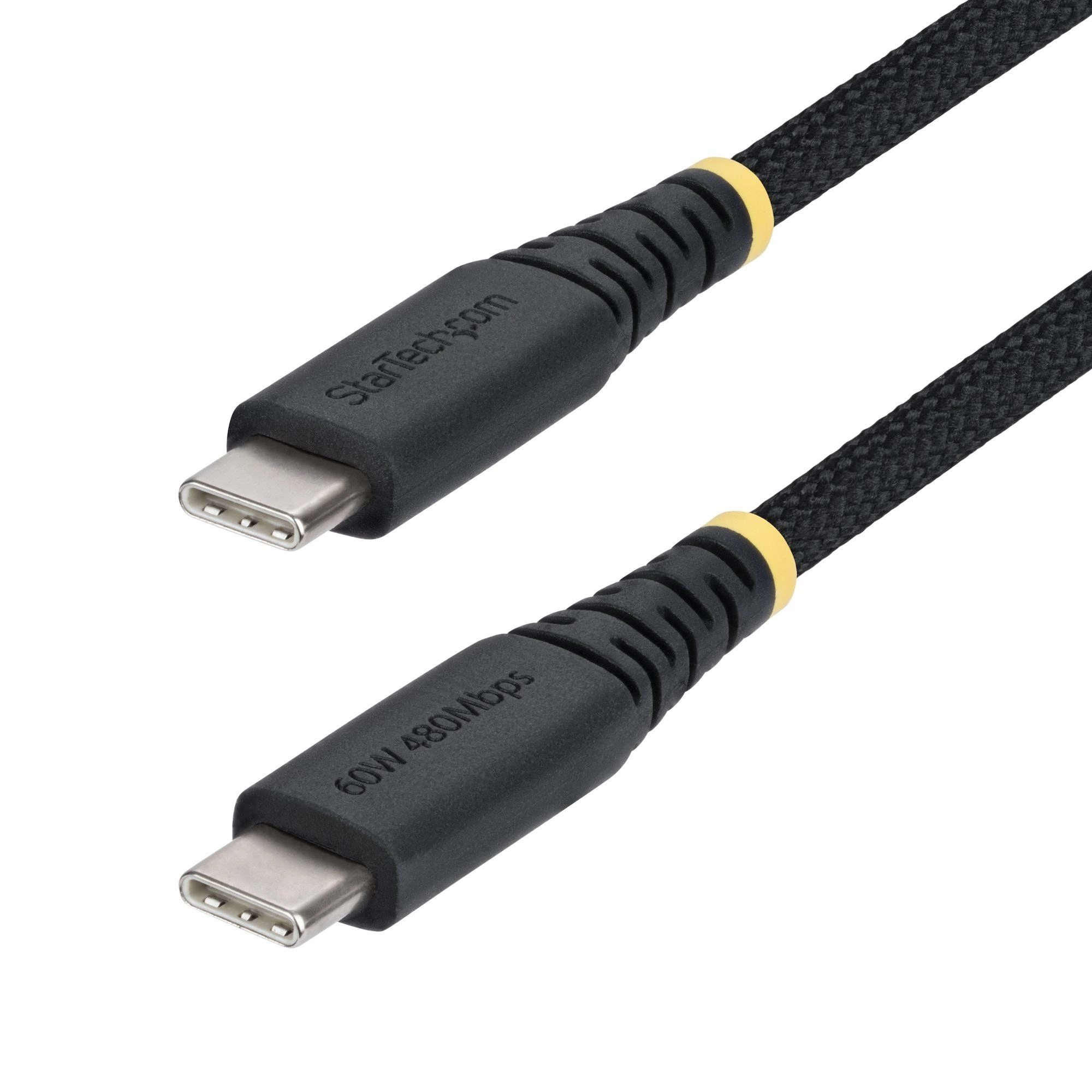StarTech.com Cable de Carga USB-C Trenzado de TPE y Nailon de 30cm - Cable Cargador USB Tipo C - - Cable Cargador para Portátil o Tablet - Cable
