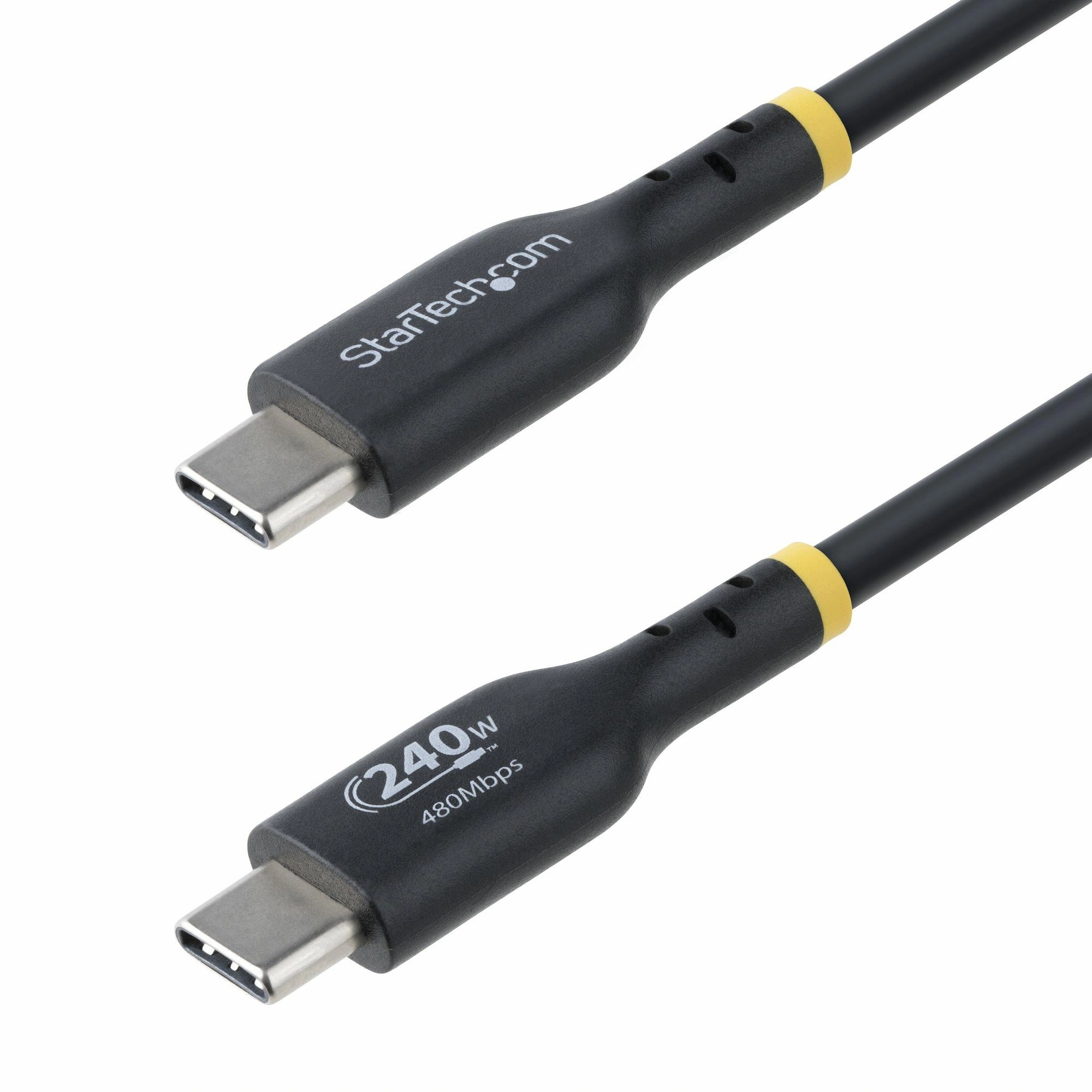 StarTech.com Cable de Carga USB-C de 3m - Cable USB Tipo C - Certificación USB-IF - PD de 240W EPR - Cable USB 2.0 USB-C de Carga para Portátiles