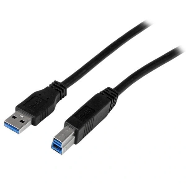 StarTech.com Cable Certificado 2m USB 3.0 Super Speed USB B Macho a USB A Macho Adaptador para Impresora - Negro