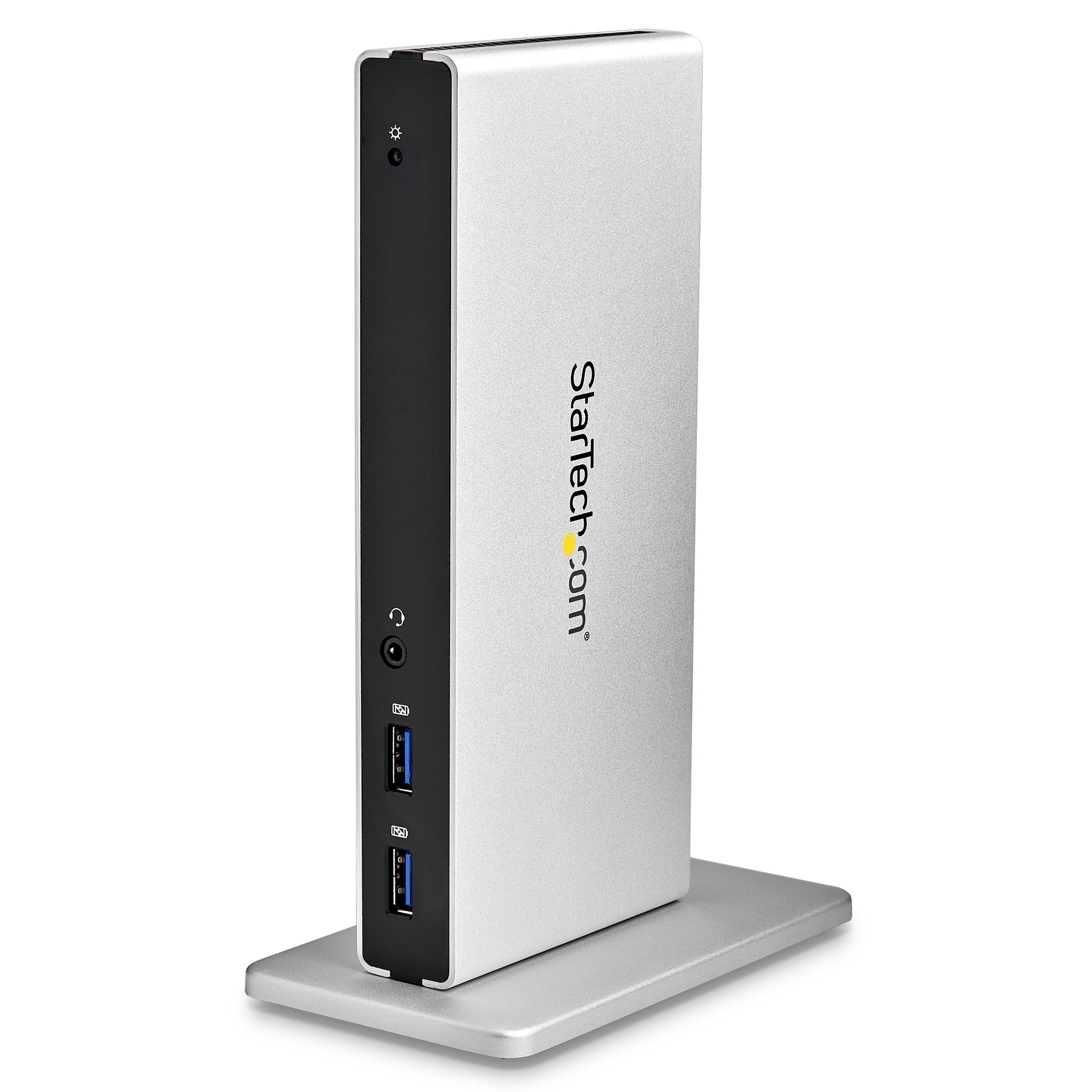 StarTech.com Docking Station USB 3.0 para Dos Monitores con DVI y Soporte Vertical