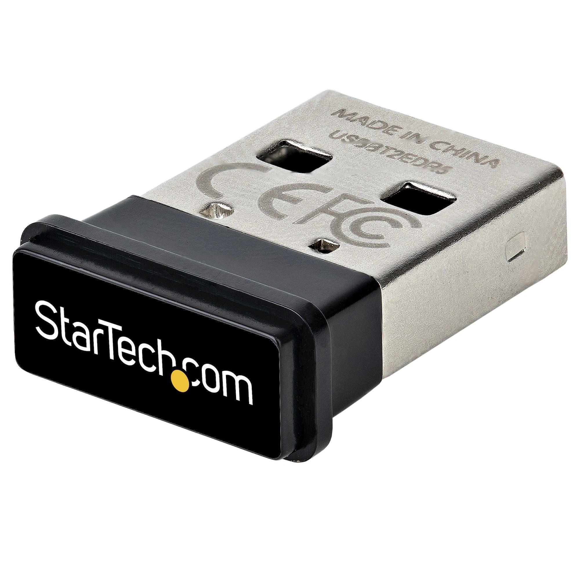 StarTech.com Adaptador USB a Bluetooth 5.0, Dongle Conversor para Ordenador/Portátil/Teclado/Ratón, Convertidor BT 5.0 para Auriculares con Micró