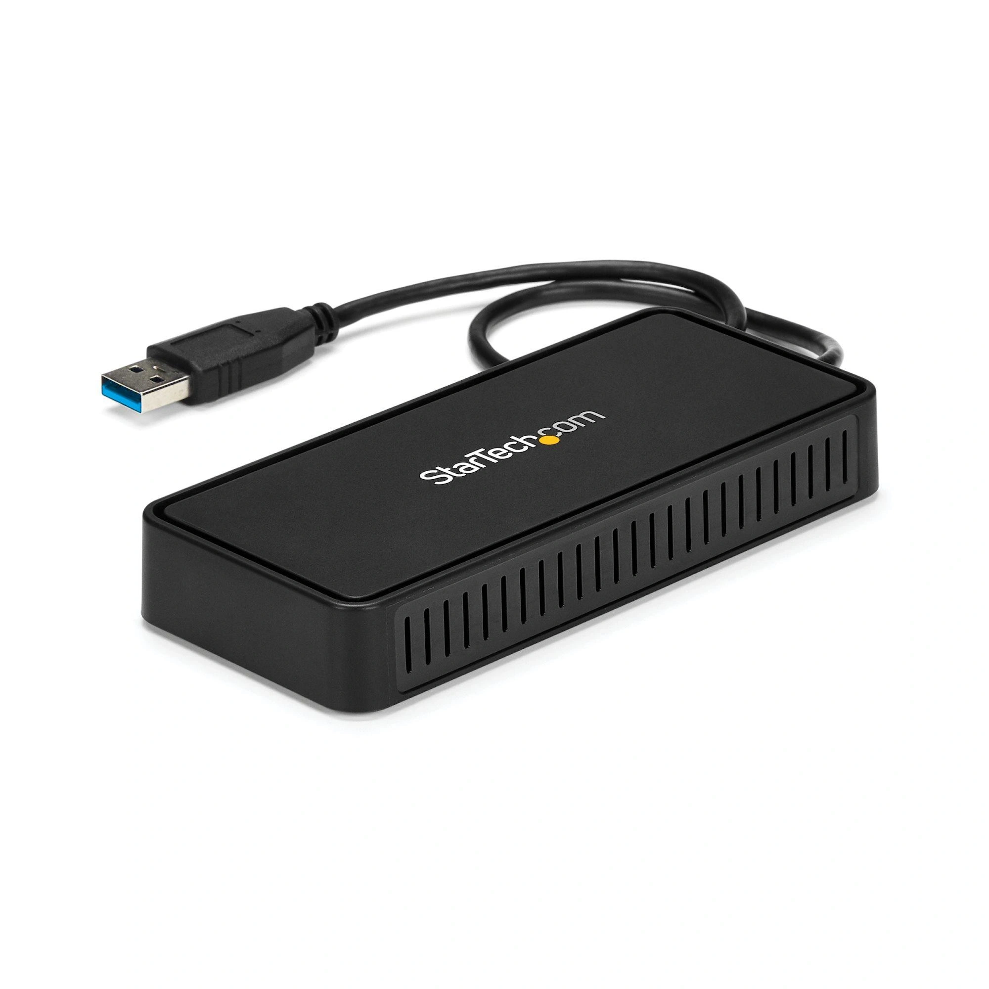 StarTech.com Mini Dock USB 3.0 - Docking Station USB-A para 2 Monitores - DisplayPort 4K de 60Hz y Red Ethernet Gigabit - con Cable de 30cm - Ada