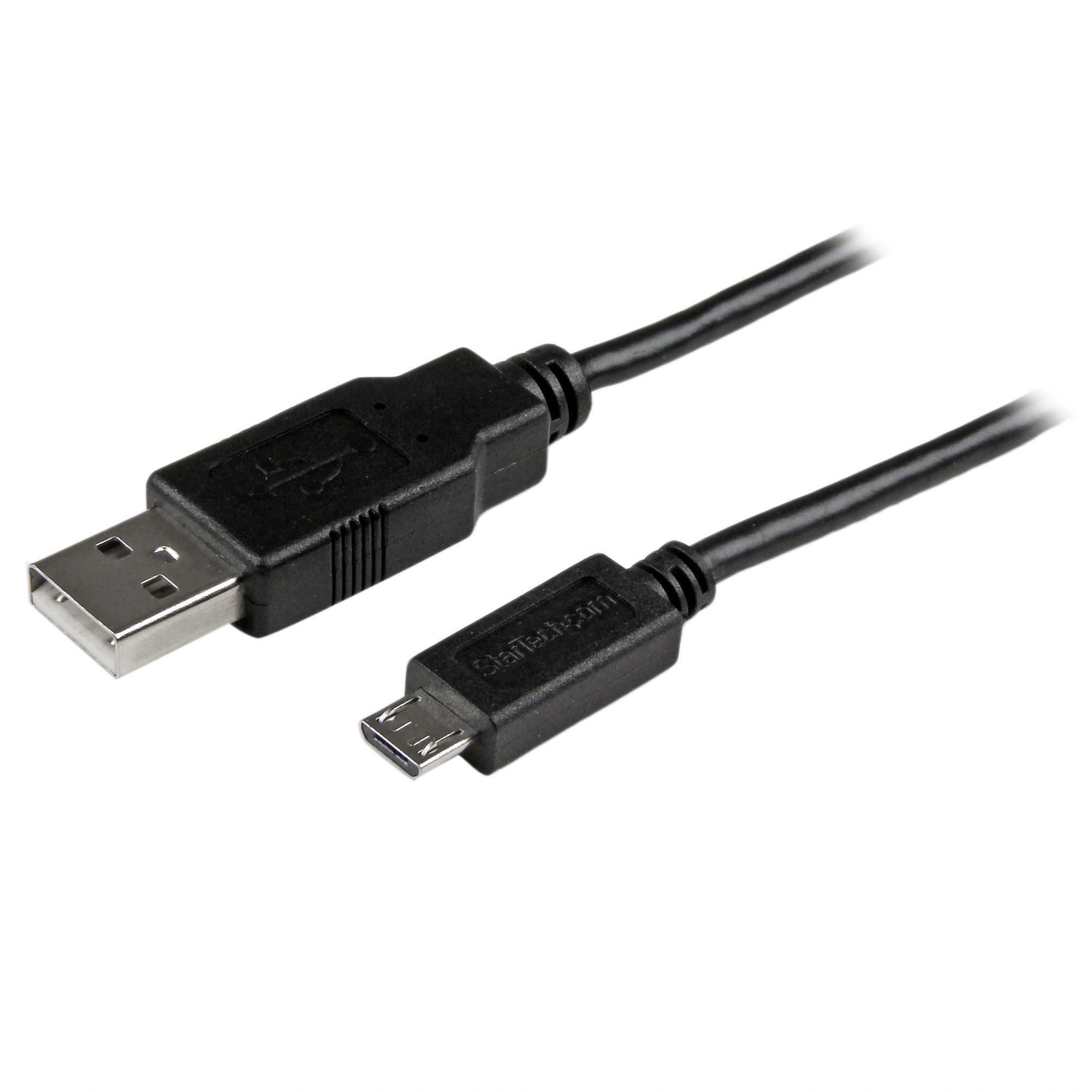 StarTech.com Cable Largo de Carga y Sincronización Micro USB de 3m - M/M - 24AWG