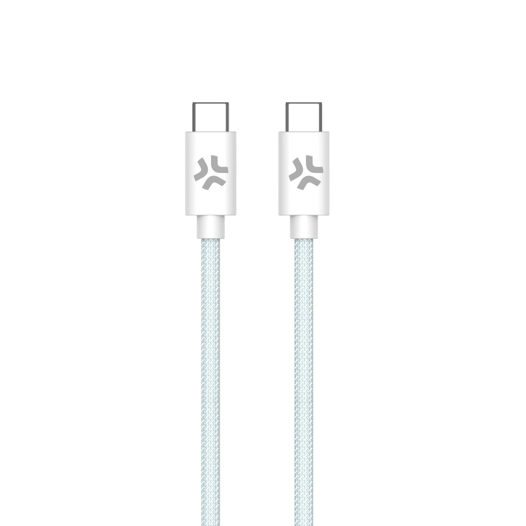 Celly USBCUSBCCOTTLB cable USB 1,5 m USB C Azul, Blanco