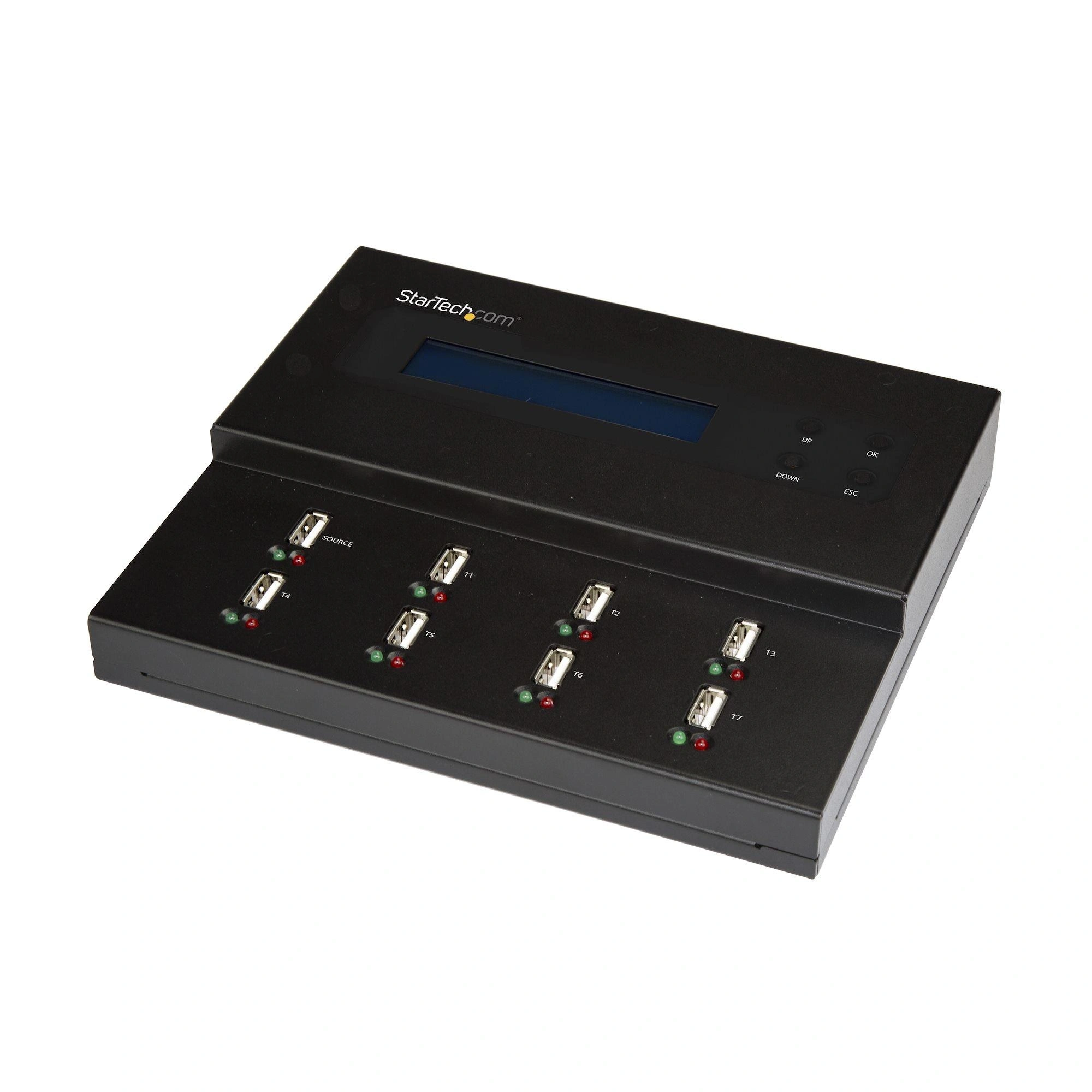StarTech.com Clonador Autónomo 1:7 para Memorias USB - Copiador de Unidades de Memoria USB - Copia Sector por Sector de Sistema y Ficheros - 1,5