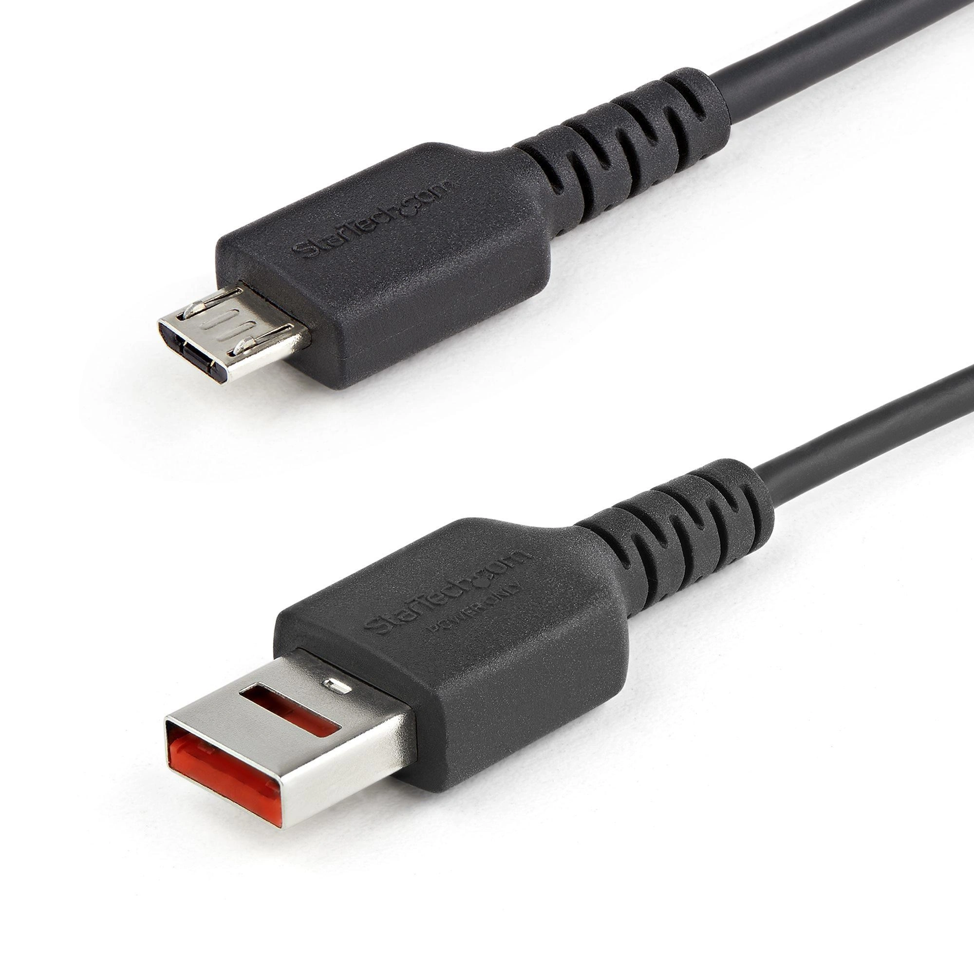 StarTech.com Cable de 1m Adaptador Bloqueador USB de Datos - Adaptador USB a Micro USB de Carga Segura - Micro USBC Solo de Carga para Tablet o T