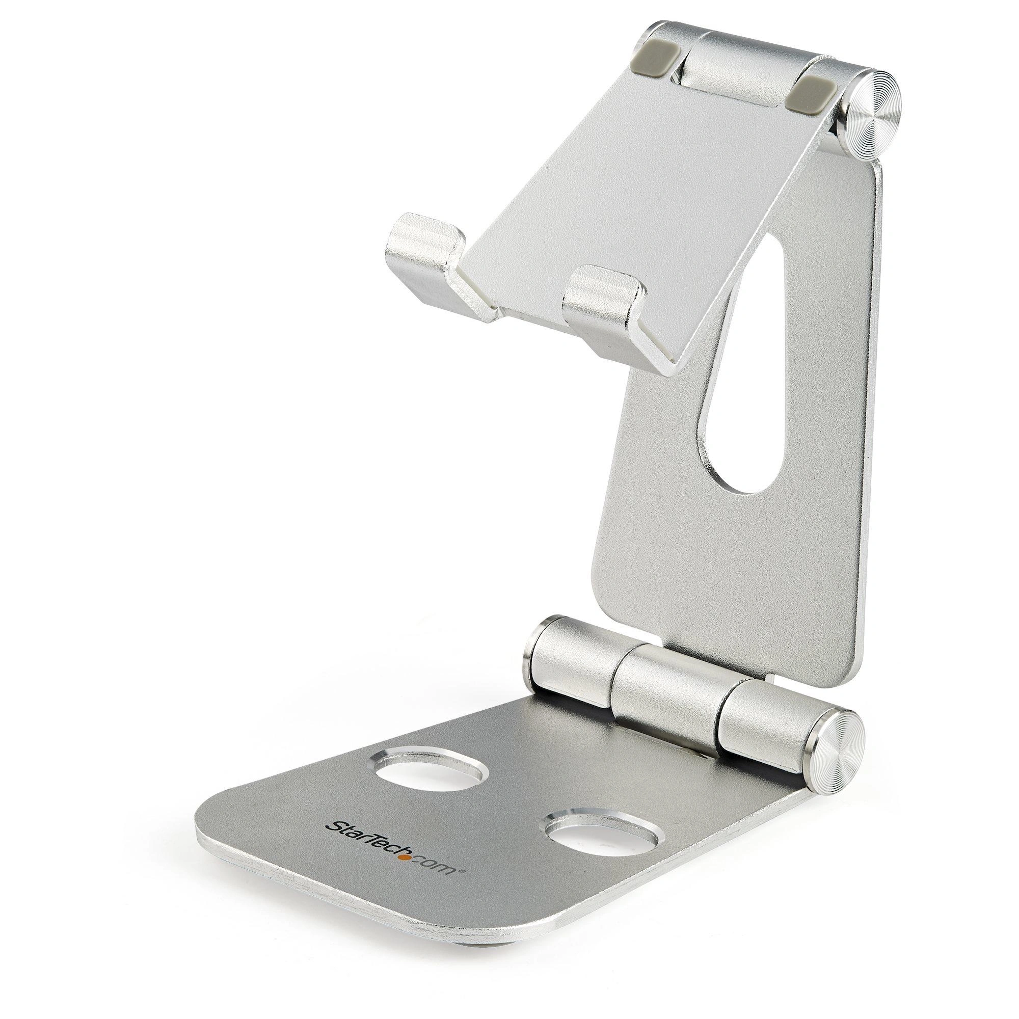 StarTech.com Base para Móvil y Tablet - Soporte Plegable Universal para Dispositivos Móviles - Base Plegable Ergonómica Portátil para Sobremesa,