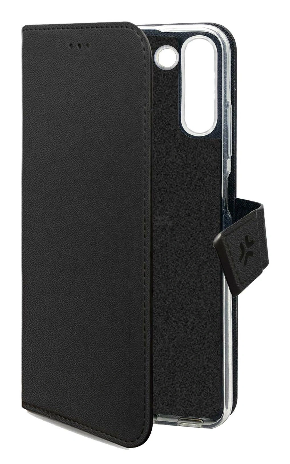 Celly WALLY funda para teléfono móvil 16,5 cm (6.5") Funda cartera Negro