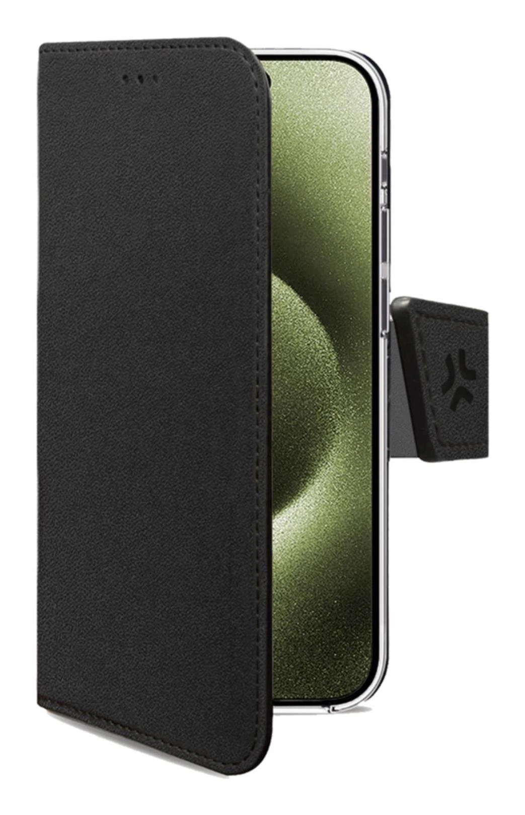 Celly WALLY1078 funda para teléfono móvil 15,5 cm (6.1") Funda cartera Negro