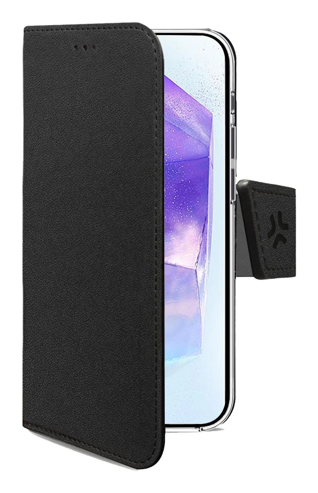 Celly WALLY funda para teléfono móvil 17 cm (6.7") Funda cartera Negro