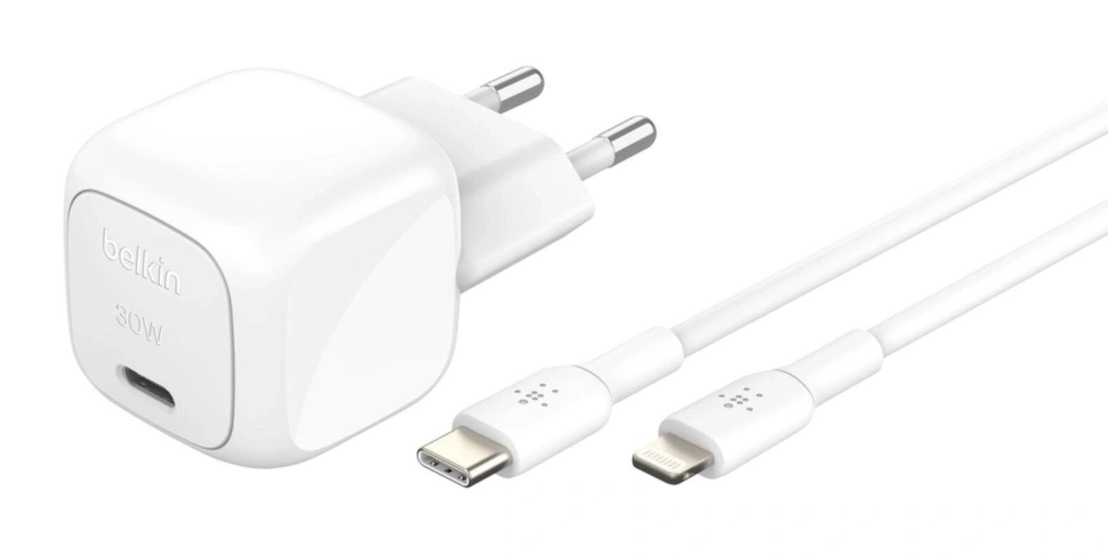 Belkin WCA008KQ1MWH-B5 cargador de dispositivo móvil Universal Blanco Corriente alterna Carga rápida Interior